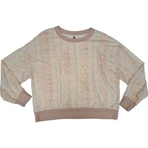 Simple Pleasures Women's Printed Loungewear Sleep Pullover XL Soft